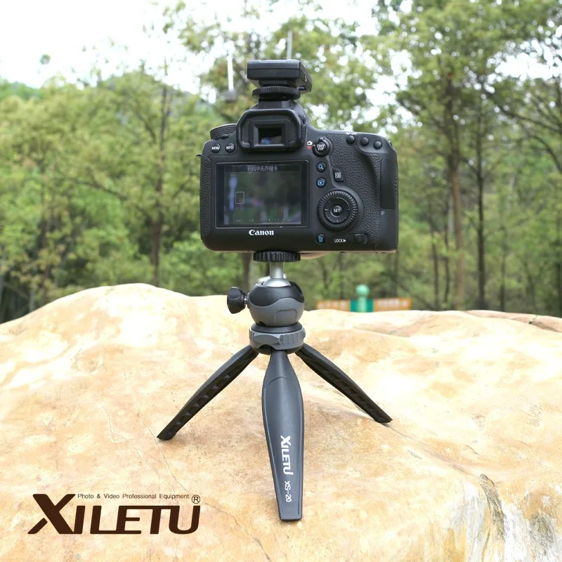 Xiletu-trípode de escritorio para XS-20, Mini trípode ultraligero, soporte para teléfono móvil, herramientas auxiliares de fotografía en vivo