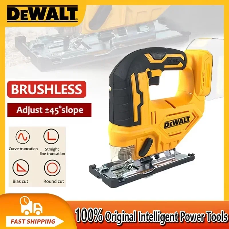 

Бесщеточная кривая пила Dewalt 2700 об/мин, 20 В, аккумуляторная электрическая лобзик, портативный многофункциональный регулируемый деревообрабатывающий электроинструмент