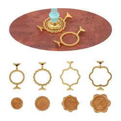 Irregular Shape Wax Seal Fixer Molds Round Square Metal For Sealling Stamp Head Making Wedding Invitations Envelopes Cards