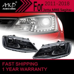 Car Lights for VW Jetta MK6 Headlight 2011-2018 MK6 Head Lamp Drl Projector Lens Automotive Accessories
