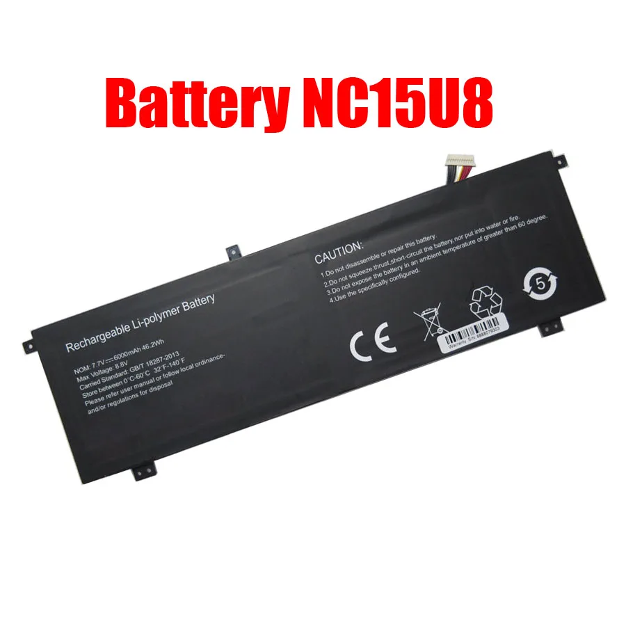 Laptop Replacement Battery NC15U8 7.7V 6000mAh 46.2Wh 11PIN 10Lines New