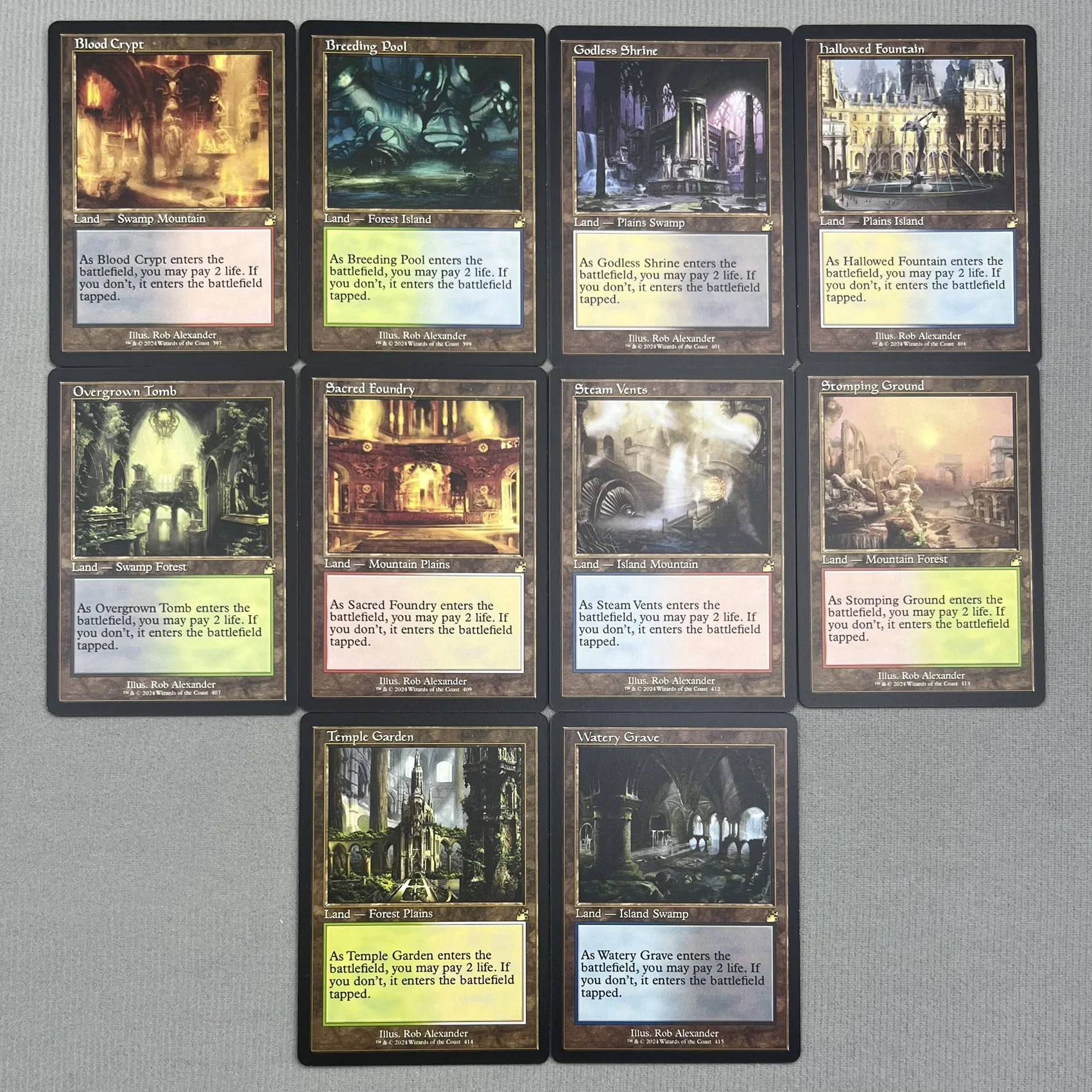 Bundles TCG Cards for Home Play Proxy magic power9 beta fetch lands VMA dual lands shock land The One Ring Sol Ring gather
