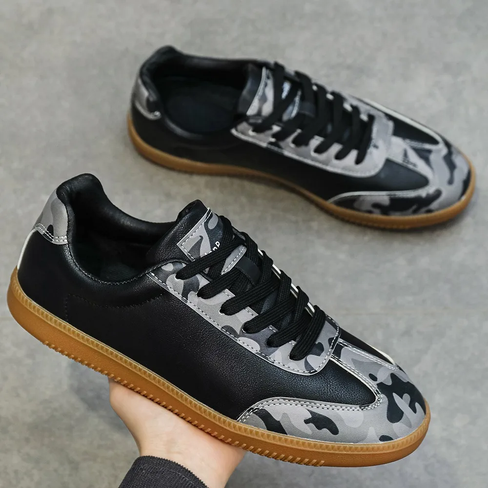 2026Vintage Casual Sports Shoes for Men Leather Hiking Sneakers Women Platform Walking Athletic Shoe Unisex White Loafers
