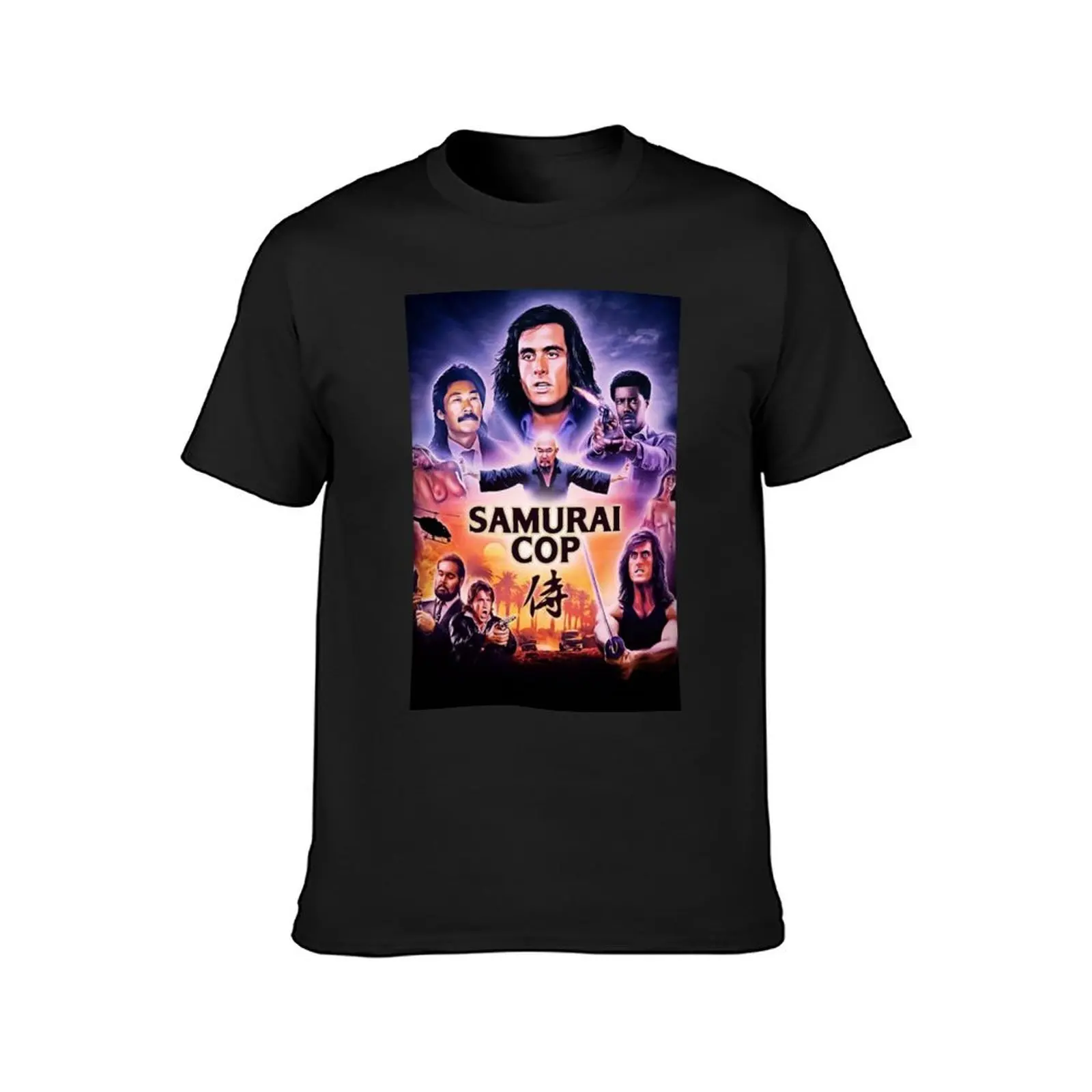 Samurai Cop Wallpaper T-Shirt plus size tops quick drying heavyweight t shirts for men