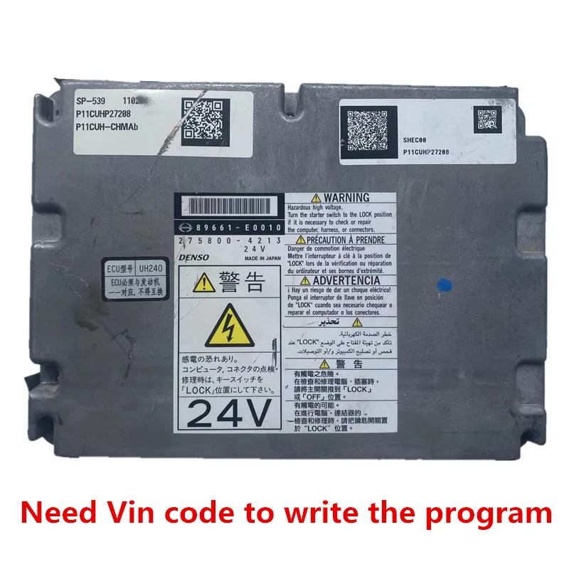 Second-hand For Hino E13C Diesel Engine Electrical Control Part 275800-4213 89661-E0010 SK200-8 Excavator Engine Controller ECU