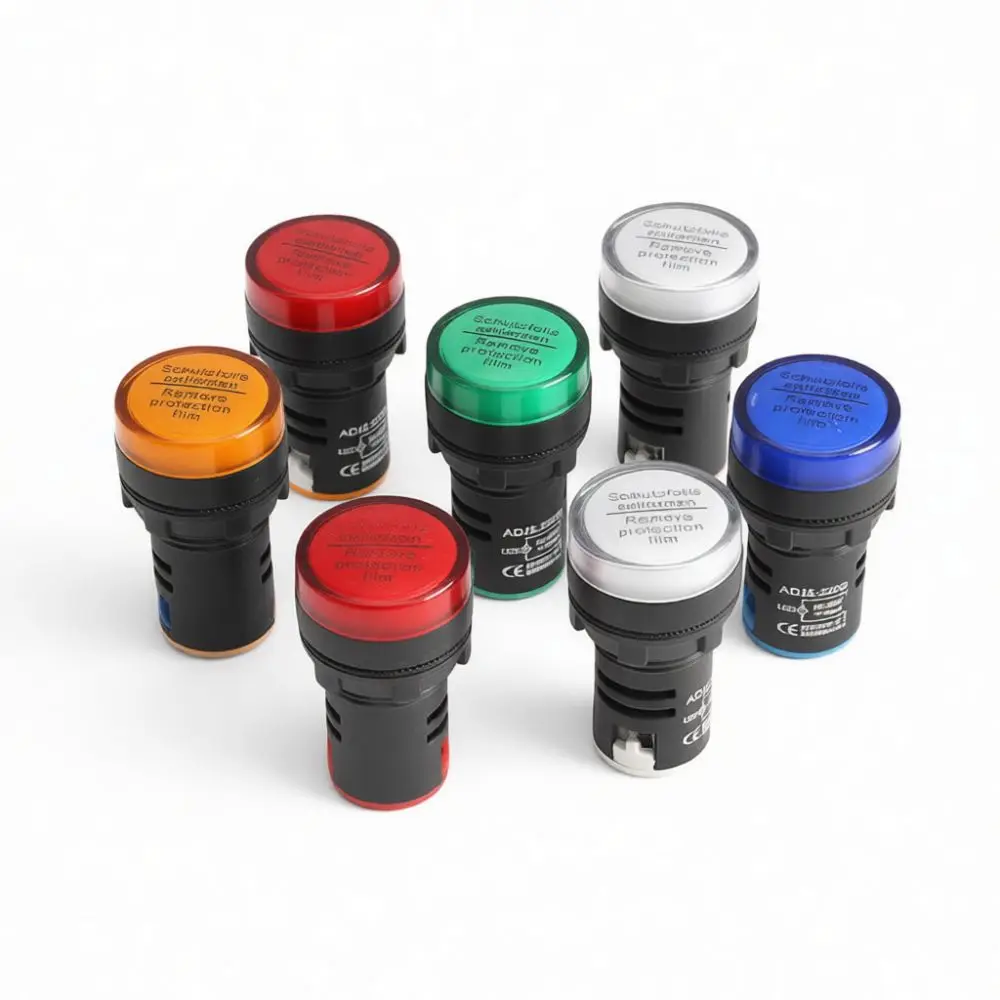 22mm Panel Mount LED Signal Indicator Light AD16 22DS Voltage Lamp For Distribution Cabinets Electrical Automation Controlling