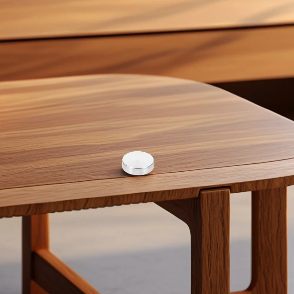 

10pcs Round Aluminum Disc 30Mm M6 Threaded Metal Circle Plate For Glass Table Top Support Display Cabinet Furniture Base