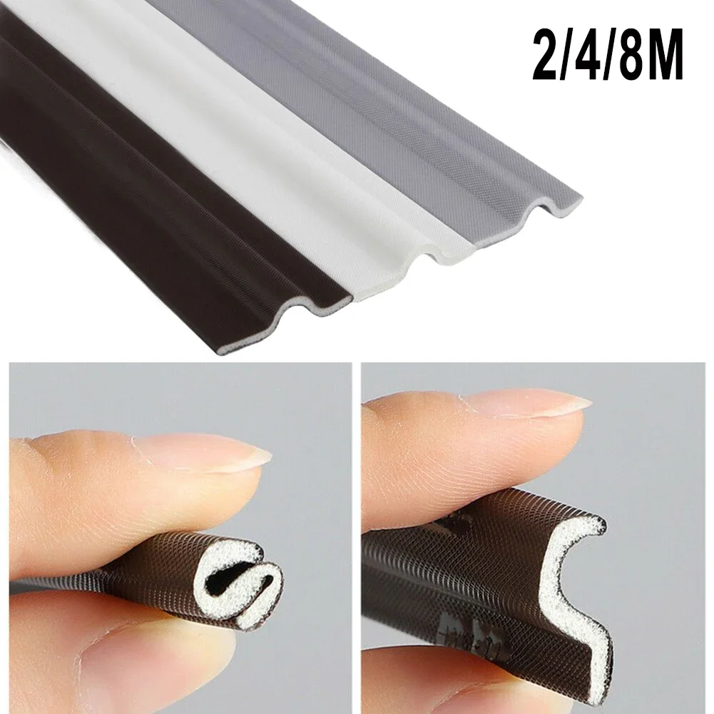 2m Window Weather Seal Strip Acoustic Foam Wall Insulation For Sliding Door Windows Windproof Soundproof Cotton Seal Sound NEW