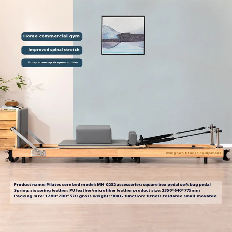 Foldable Pilates Bed, Movable Pilates Equipment, Commercial and Household Private Education