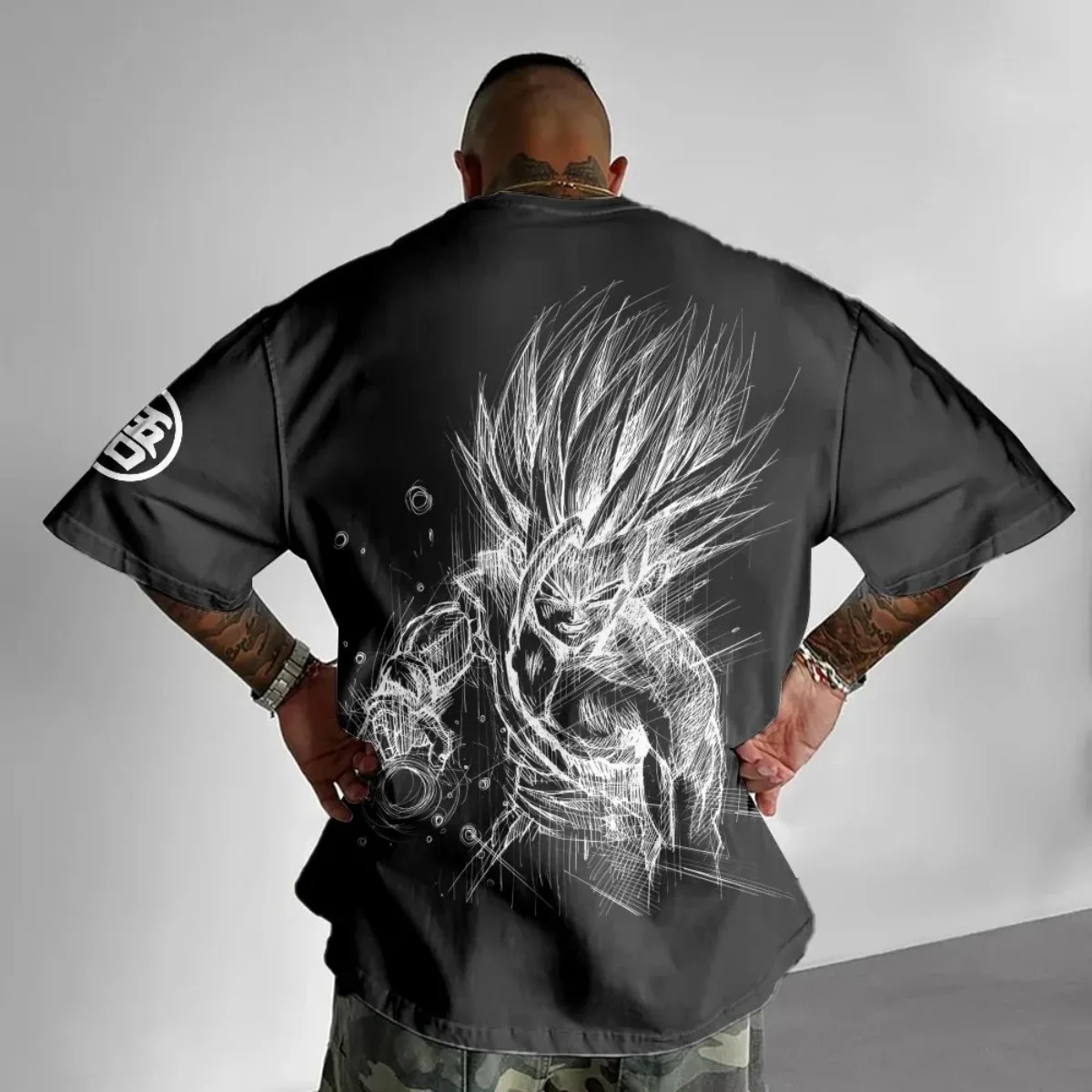 Dragon Ball Goku 2025, neue heiße Grafik-T-Shirts für Herren, offizielle Sommer-Y2k-Kleidung, Baumwolle, lässig, übergroßes T-Shirt, Anime-Figur, Cosplay