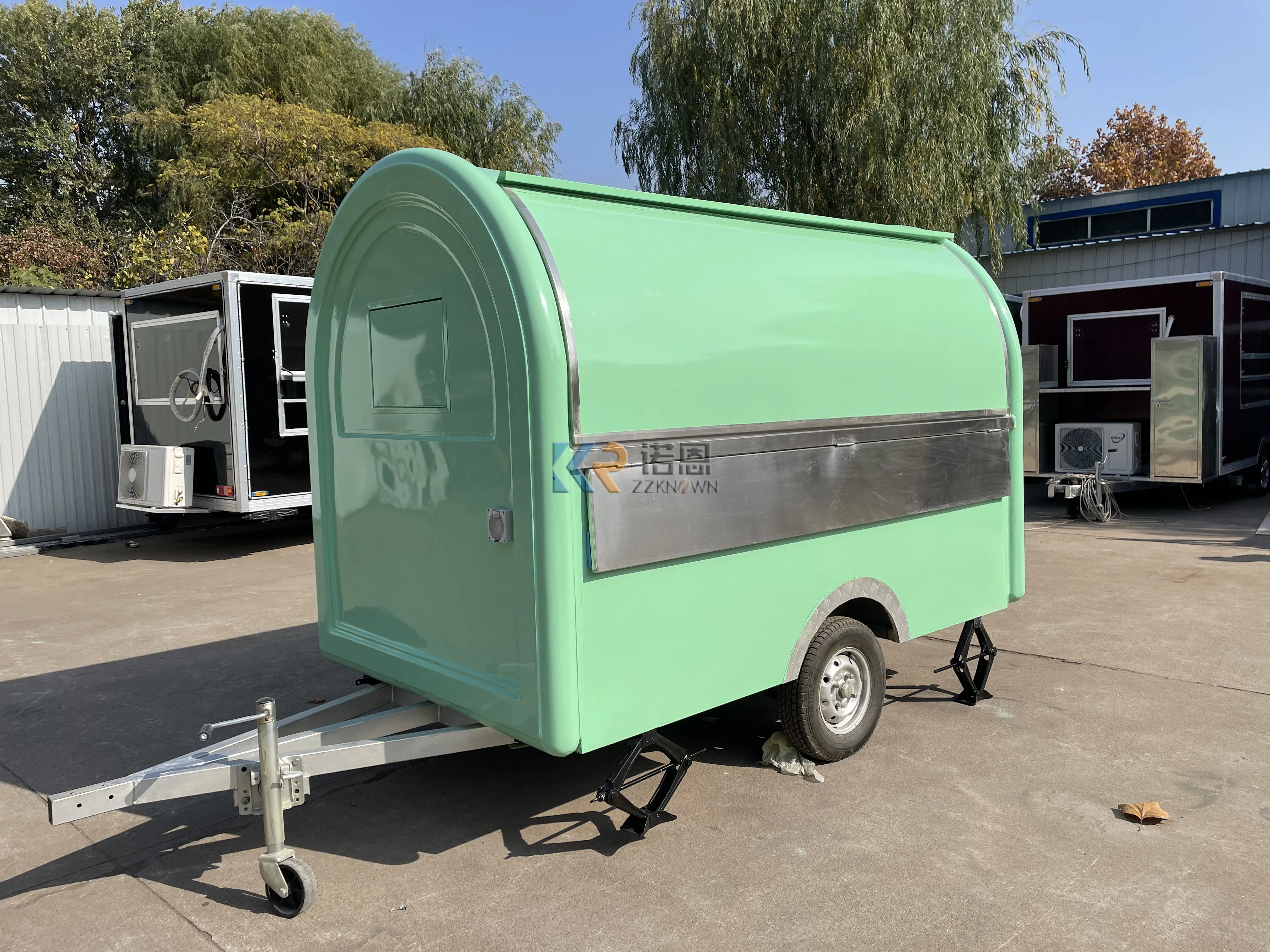 2024 OEM Street Snack Fast Food Truck Coffee BBQ Food Cart Venidng Kiosk Mobile Street Food Trailer with Full Equipment Kitchen