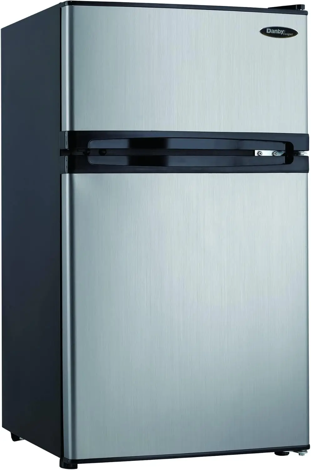 Diseñador DCR031B1BSLDD 3.1 pies cúbicos. Refrigerador compacto con congelador, mini refrigerador clasificado E-Star para dormitorio, sala de estar, cocina