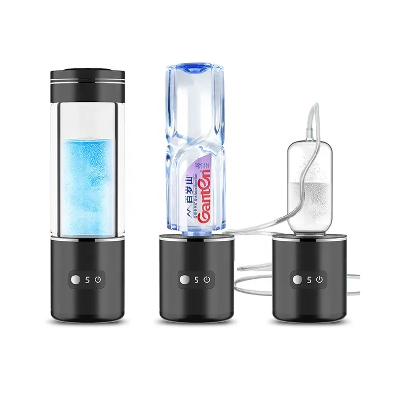 Japan Hot Sale Alkaline Water Electrolysis Ionizer Hydrogen Water Bottle Generator with Hydrogen Inhalation