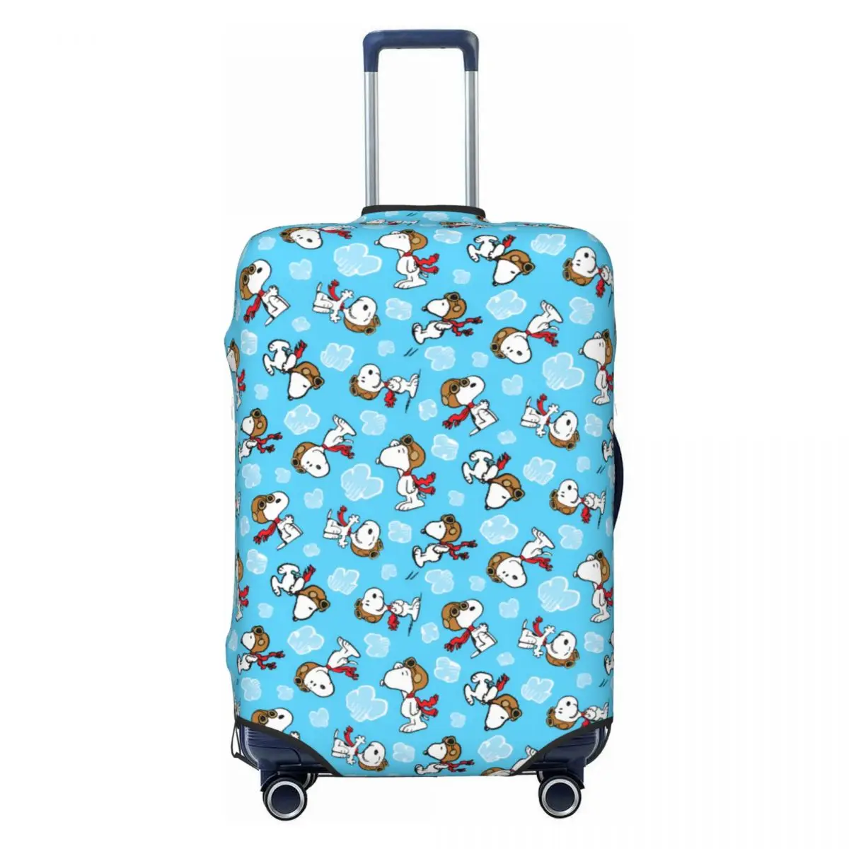 

Custom White Dog Comics Anime Suitcase Cover Dust Proof Classic Luggage Protective Covers for 18-32 inch