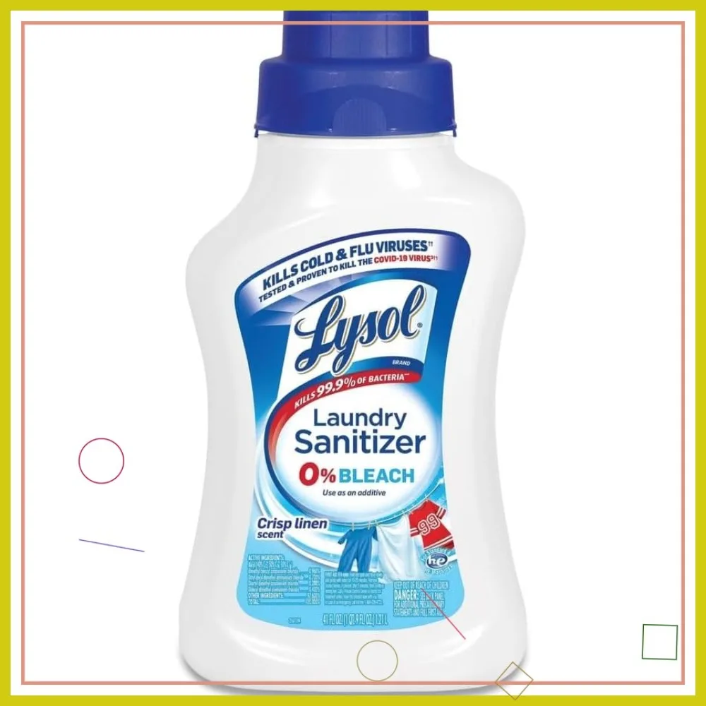 

Laundry Sanitizer Liquid, Crisp Linen Scent, 41oz Bottle - Kills 99.9% Germs & Viruses, Safe for Colors & Whites