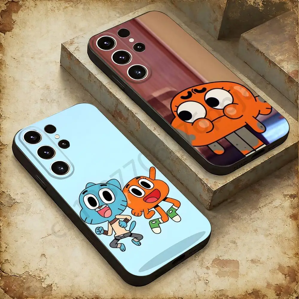 Darwin Watterson Phone case For Samsung Galaxy A53,51,72,73,31,30,42 Soft Silicone Black Cover