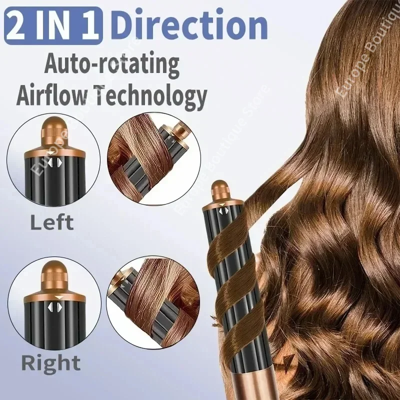 6 في 1 فرشاة تصفيف الشعر ومجفف الشعر 110000 دورة في الدقيقة عالية السرعة للعناية بالشعر الأيونية السالبة مجفف للنفخ سريع الجفاف، مصفف شعر متعدد #4