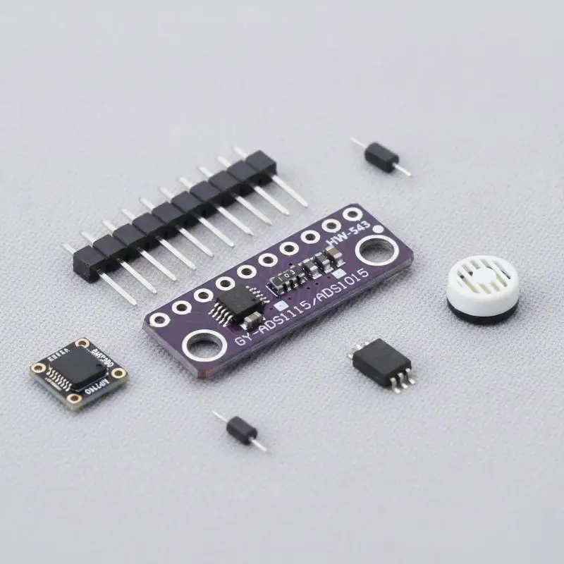 ADS1115 Adjustable Gain 16Bit ADC Module 4 Channel High Precision Board for  DIY Home Automation System Electronic Hobbyist Use
