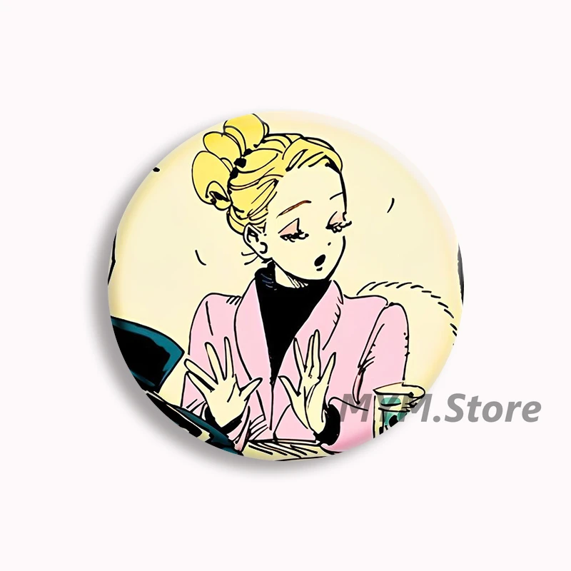 إيما x ألكساندر الحجاب مانغا لينة زر دبوس أنيمي شخصية بروش شارة حقيبة ديكور المشجعين المجوهرات جمع الهدايا