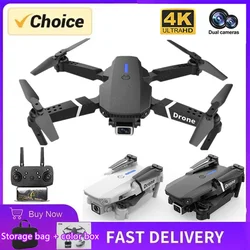 2024 New E88 Pro WIFI FPV Drone Wide Angle HD 4K 1080P Camera Height Hold RC Foldable Quadcopter Dron Helicopter Toys Gift