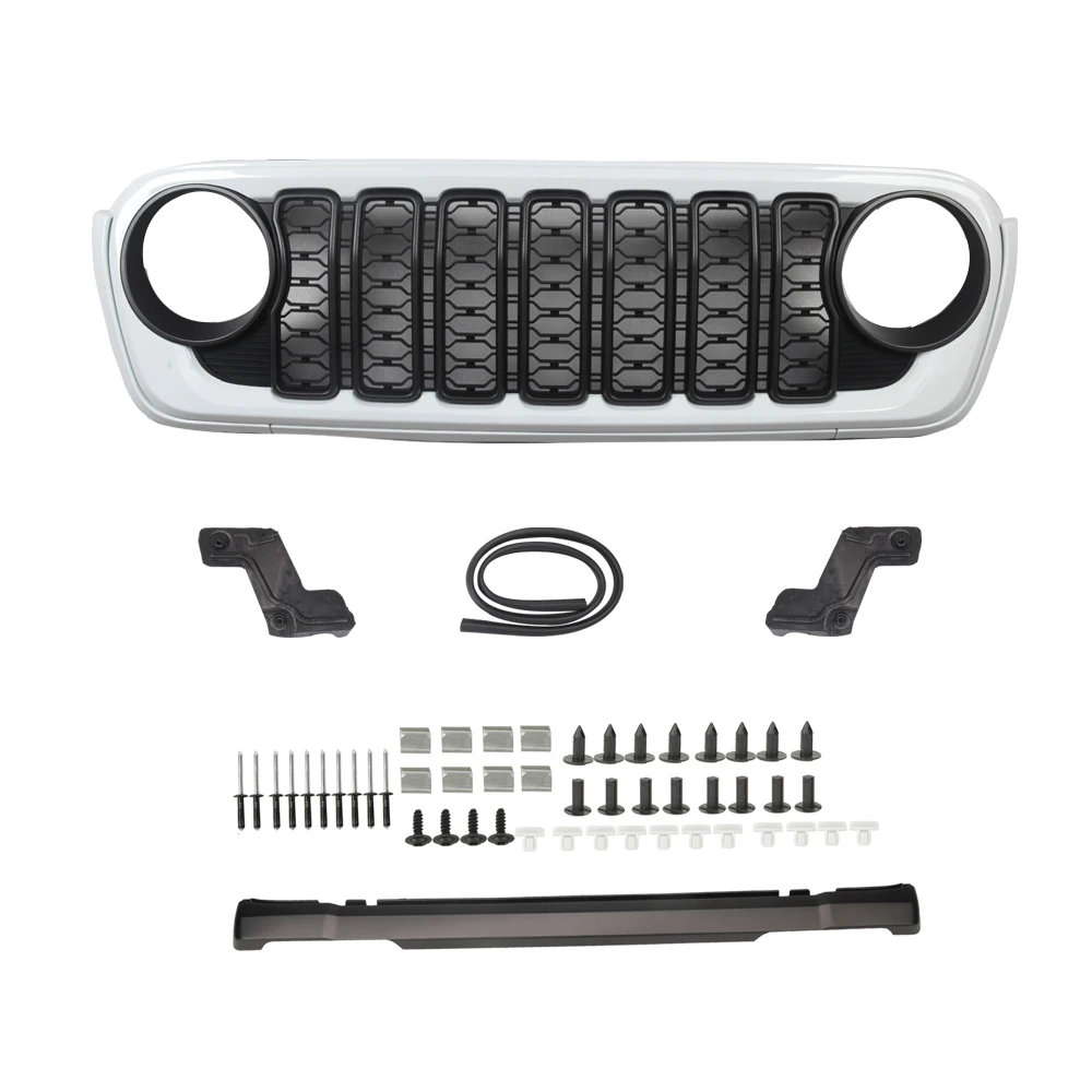LC4WD 4X4 Accessoires Meerdere kleuren 20e verjaardag voorbumper racing grills voor 2018-2025 Jeep Wrangler JL / Gladiator JT - afbeelding 2