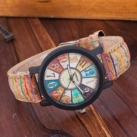 Luxury Wood Grain Turntable Women Quartz Wristwatches Vintage Pattern Leather Strap Watch Korean Student Gift Watch Dropshipping