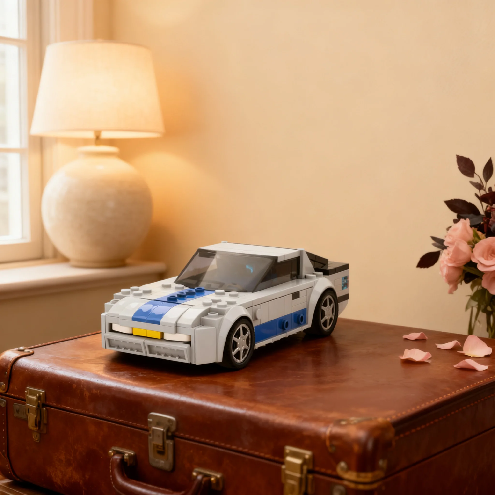 232pcs MOC City Champions Porschesd 944 Inspired Model Building Blocks Christmas Gift Toy Birthday Craft Display Creative 3D