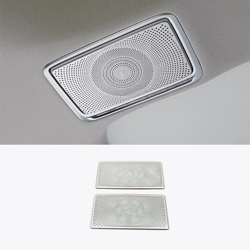 For Mercedes Benz S Class W222 2014 15 16 17 18 19 2020 Car Head Front Reading Light Lamp Cover Trim Stainless steel Accessories