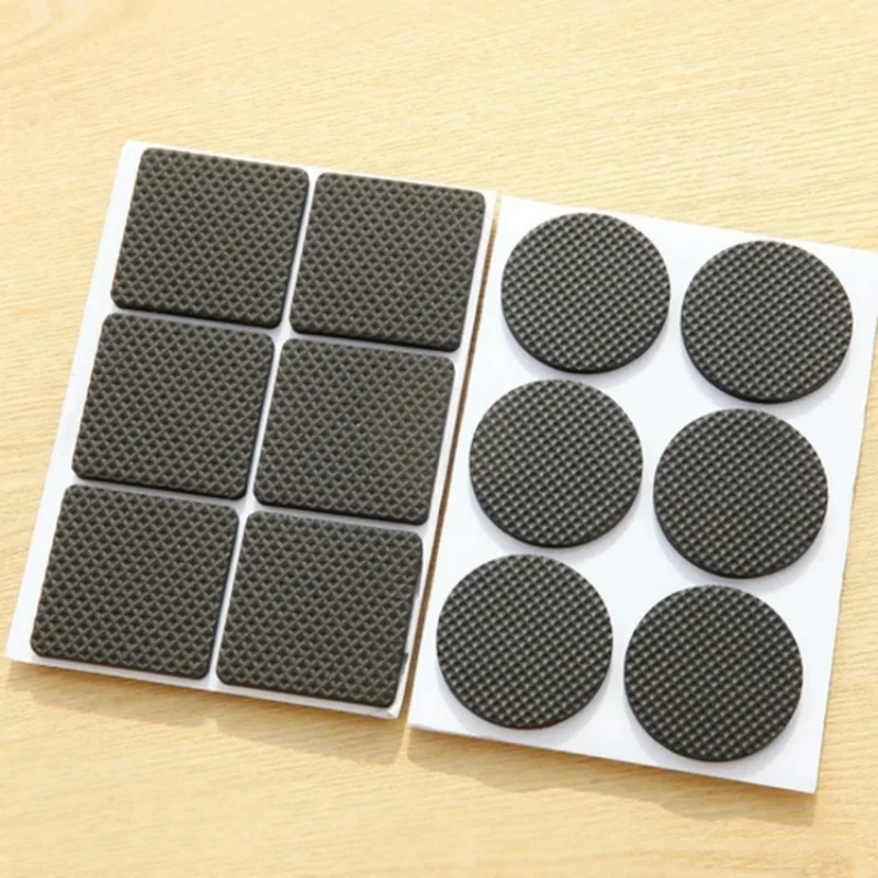 48pcs Anti-slip Furniture Pads Mute Mats Bumper Damper Thick EVA Pad Foot Cover Self Adhesive Table Chair Foot Protection Pad