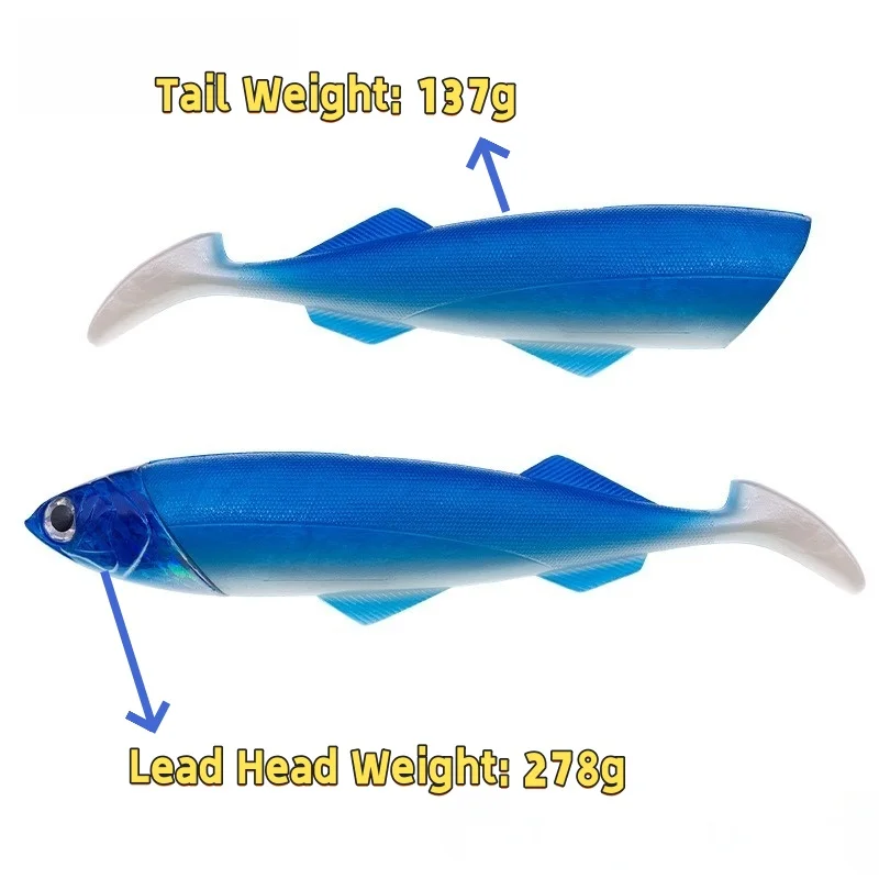 26cm-415g-lead-head-fishing-soft-plastic-lure-with-paddle-tail-sinking-for-saltwater-bass-walleye-pike-silicone