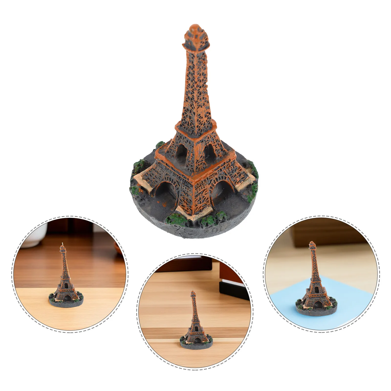 Miniature Eiffel Tower Landmark Display Desktop Bookshelf Cabinet Tabletop Travel Souvenir Ornament Eiffel Tower