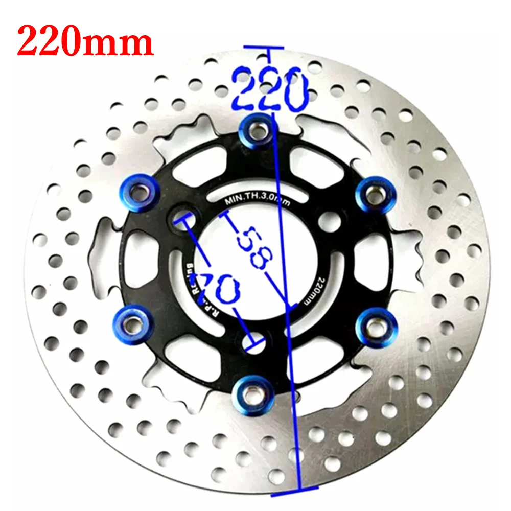 Universal CNC 220mm/260mm Floating Discs Rapid Cooling Brake Pad Motorcycle Brake Disc For Yamaha Aerox Nitro BWS RSZ JOG Force