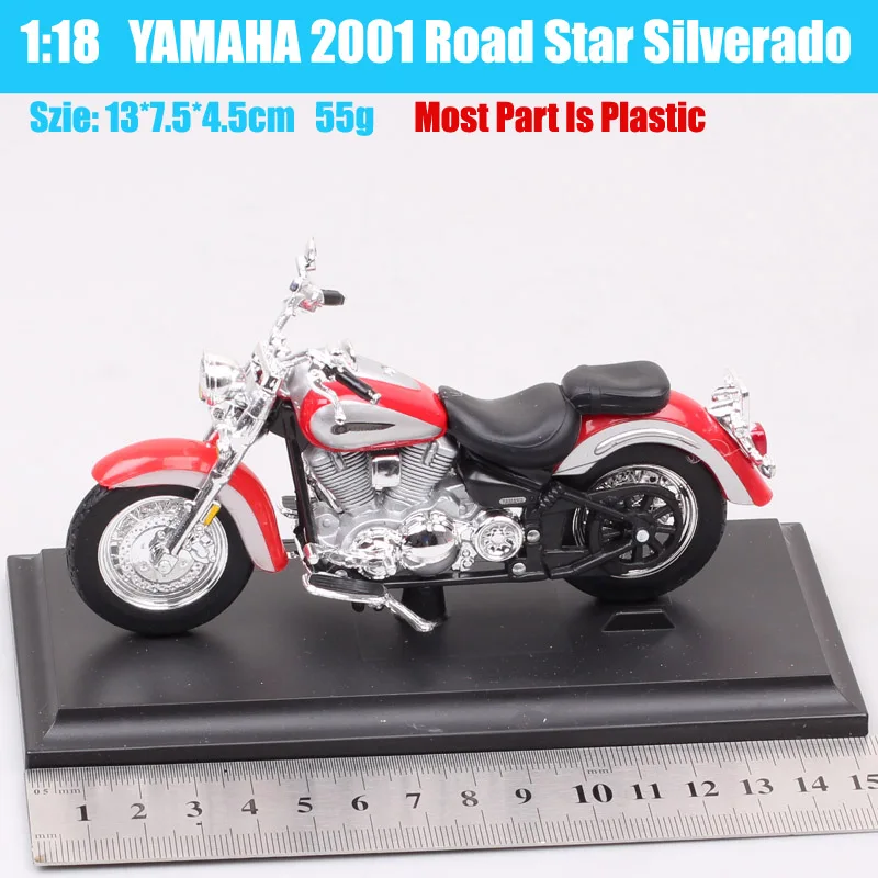 Maisto 1/18 Yamaha Road Star 2001 Motorcycle The XV1600A Wild Star Bike Diecasts & Toy Vehicles Model Collectible Thumbnails