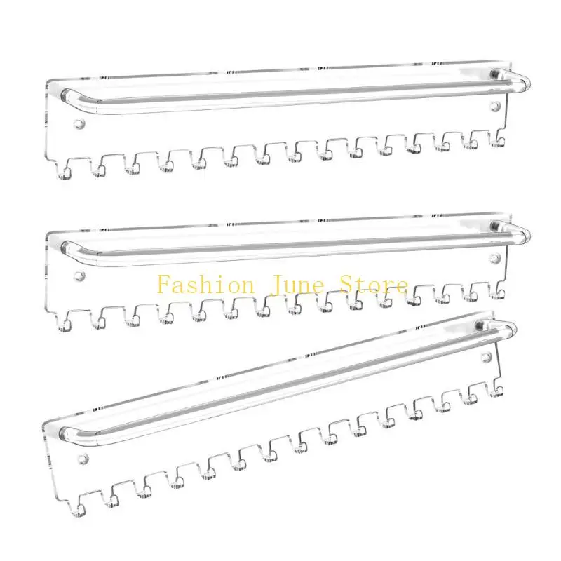 

N5KA Necklace and Hair Accessory Wall Holder Portable Acrylic Jewelry Holder Headband Display Holder for Home or Retail Use