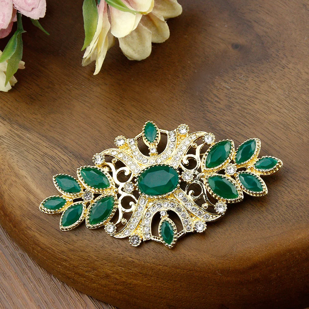 Elegent Algeria Morocco Colorful Brooches For Women Ethinc Wedding Jewelry Bohemia Baroque Scarf Caftan Brooch Pins