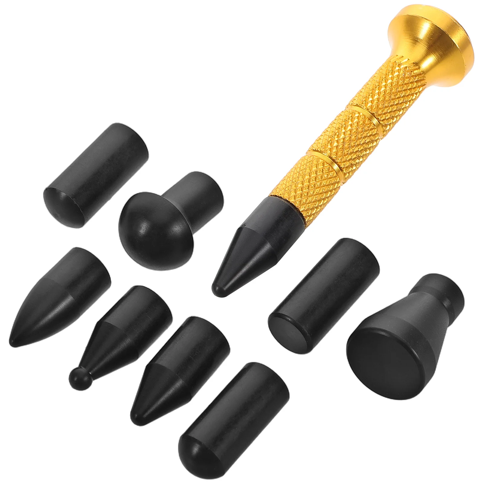 

1Set Tool Kit Metal Tap Down Pen with Replaceable Heads Auto Body Dent Removal Hand Tools for DIY Paintless