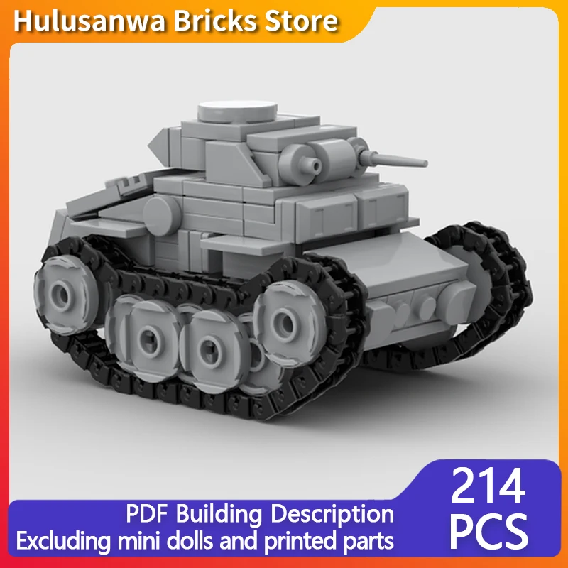 

Panzer 2 J WW2 Военные танки Модель MOC Строительные кирпичи Военное оборудование Модульная технология Подарок Праздник Сборка Детский игрушечный костюм