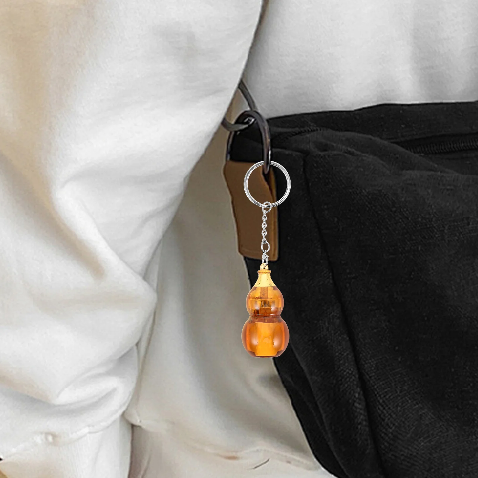 나선형 호박 열쇠고리 피젯 슬라이더 휴대용 불안 완화 손가락 감각 열쇠고리 성인 및 청소년용 조용한 책상 놀이