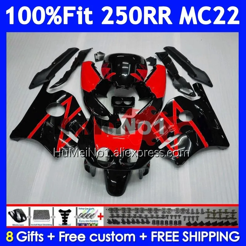 Injection For HONDA CBR 250RR CBR250RR 90 91 92 93 94 Red black 18No.169 MC22 CBR250 RR 1995 1996 1997 1998 1999 OEM Fairings