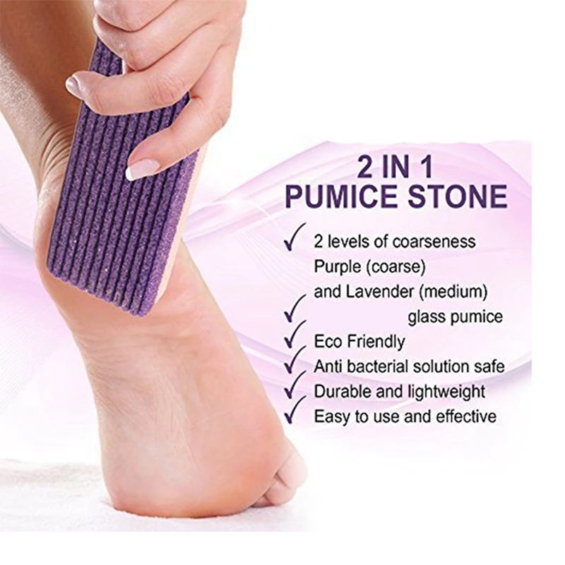 12Pcs Foot Pumice Sponge Stone Pedicure For Foot Callus Exfoliate Hard Skin Remove Pedicure Scrubber