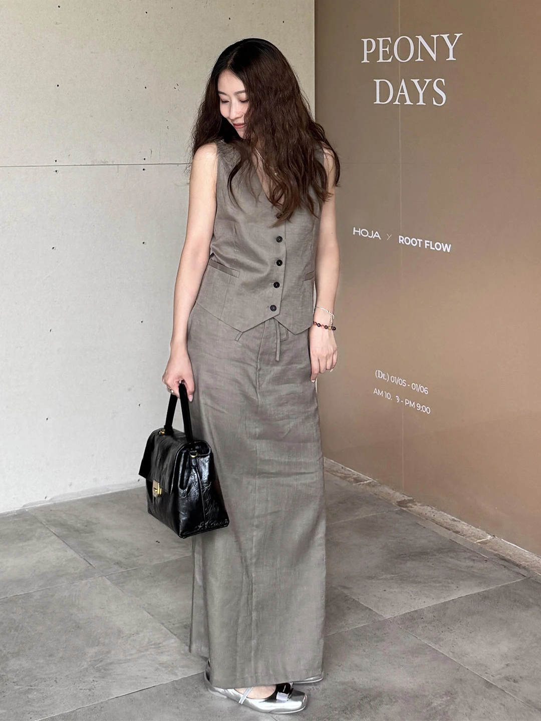Linen Suit Set Women's Summer Lightweight Luxury Commute High End Vest Slimming Half Skirt Two Piece Set Fashionable Casual