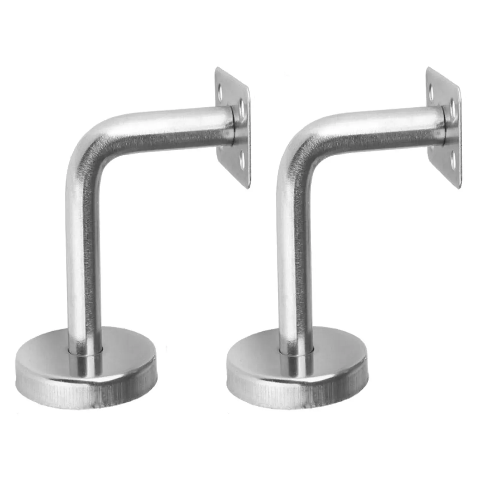 2pcs Stair Handrail Brackets Stainless Steel Wall Mount Support Ladder Wall Handrail Brackets For Stairs Railing Stairway Access