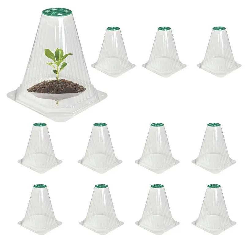 

Plant Bell Cover Reusable Square Use Plant Clock Cover To Protect Plants From Bird Windproof Mini Greenhouse Garden Cloche