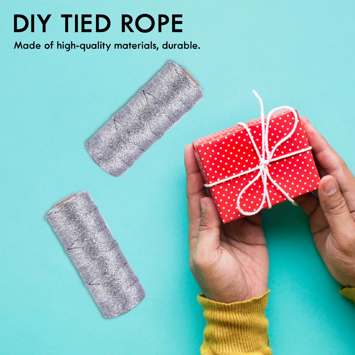 

1 Roll Wedding Decoration Rope For Gift Packing Diy Crafts Decorative Cotton Thread Party Supplies Ribbon Sewing Hair Accessory