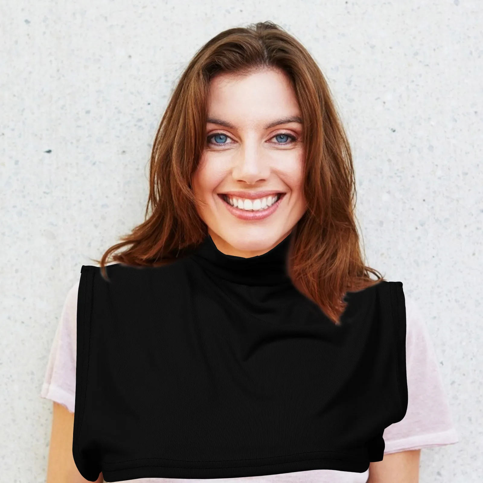 

Muslim Detachable Long Neck Faux Shirt Collar Women Removable Neck Accessories Sweaters Dresses Hijabs Muslim Faux Shirt Collar