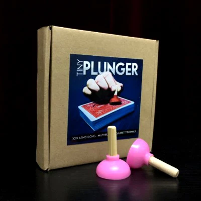 Tiny Plunger (Instruction+Gimmick) Magic Tricks Magician Close Up Illusions Props Mentalism Unsuspecting little Magia Prop