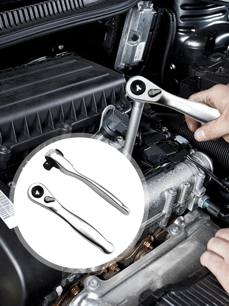 2 in 1 mini chiave a cricchetto da 1/4 pollici cacciavite a doppia testa girevole veloce 72 denti cacciavite bit driver chiave a cricchetto