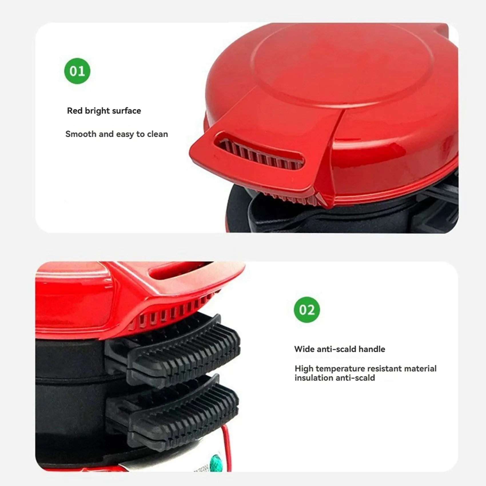 

SDFC-2X Burger Press Non-Stick Multifunction Customize Ingredients For English Muffins Croissants Mini Waffles US Plug