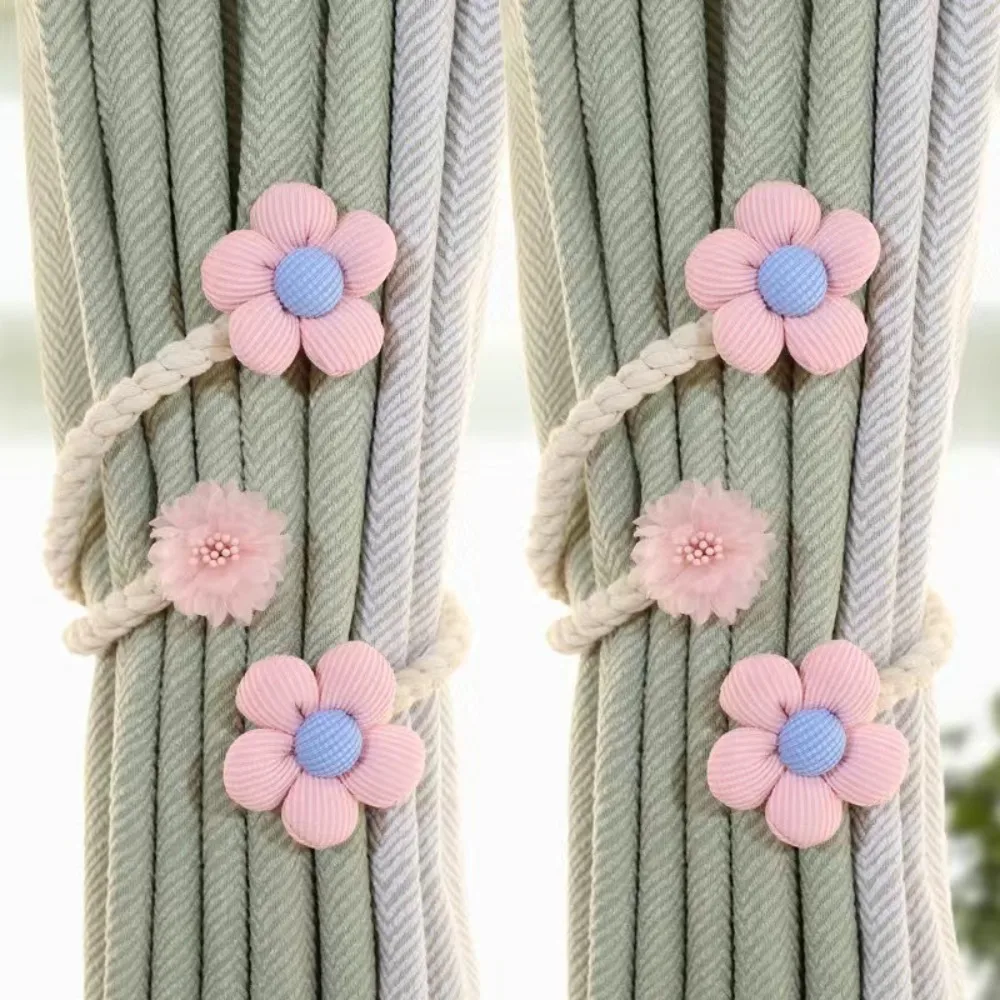 

Cute Twisted Curtain Tieback Flower Shape Handmade Tree Branch Window Curtain Buckles Curtain Fixer Home Decor