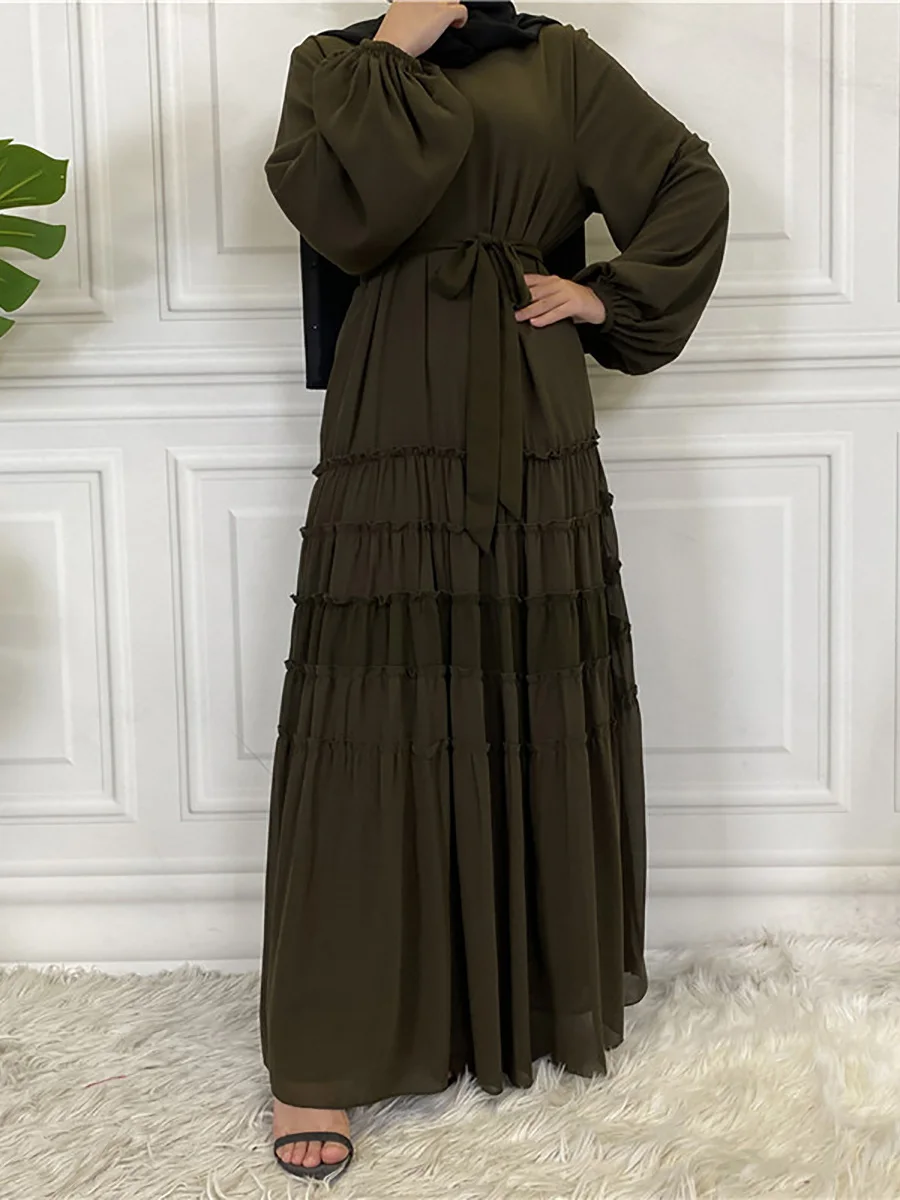 Modest Abaya Ramadan Musulman De Mode Maxi Robe Turkey Kaftan Islamic Clothing Muslim For Women Hijab Dress Caftan Vestidos